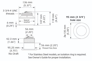 Airmar SS75M Chirp Ayna 12° 80-130Khz 600W - 2