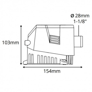 Attwood Sahara MK2 Otomatik Sintine Pompası 1200 GPH, 12V - 4