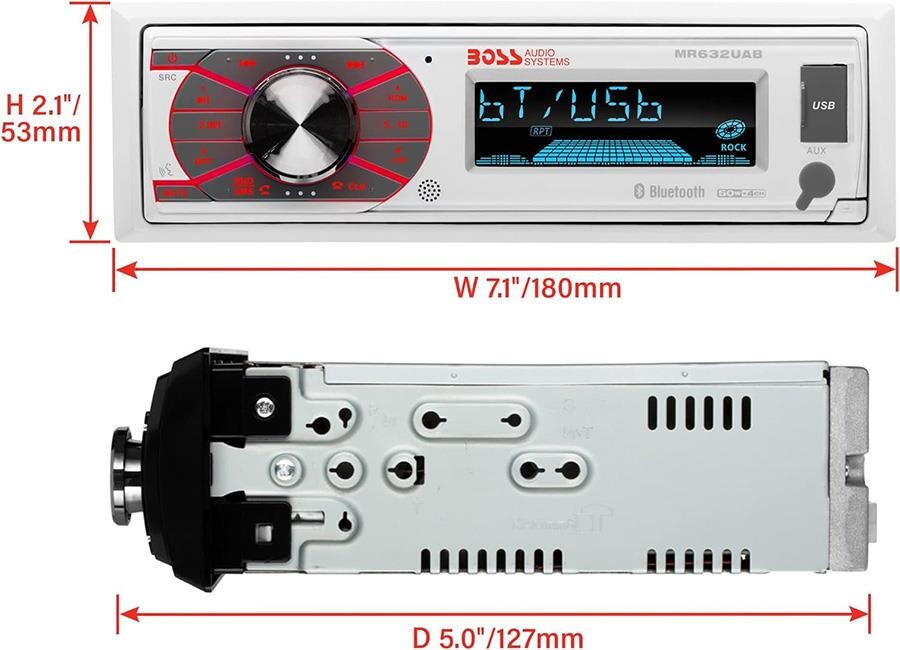 Boss Audio MR632UAB Marin Teyp Beyaz - 4