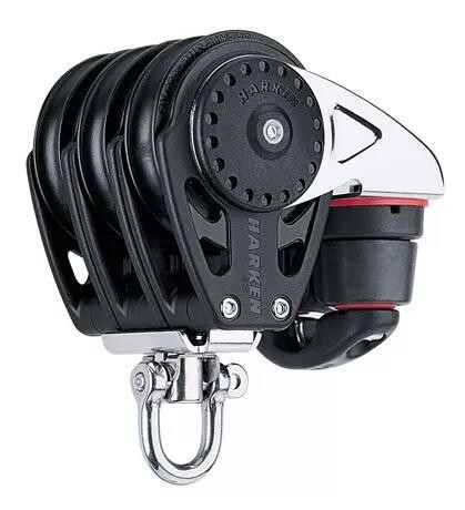 Harken 57mm Carbo Cem Kilitli Üçlü Makara / İp: 10mm - 1