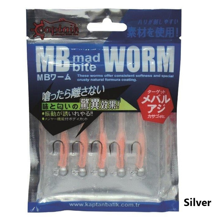 Mad Bite Jig Headli Worm LRF Yem Set 4cm 1gr - 2