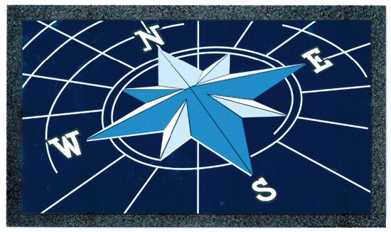 Marin Paspas 40x68cm Compass - 1