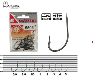 SASAME F-714 Black Nickel Chinu Hooks / Αγκίστρια Παλἐτα 