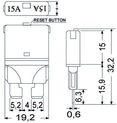 Resetlenebilir ATO/ATC -Tip Sigorta 5A (5 Adet) - 2