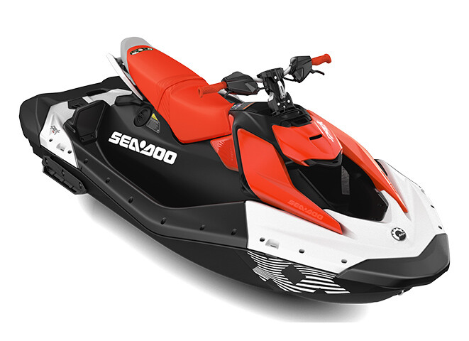 Seadoo Spark 3UP Trixx 90 Jetski (White - Dragon Red ) 2025 - 1