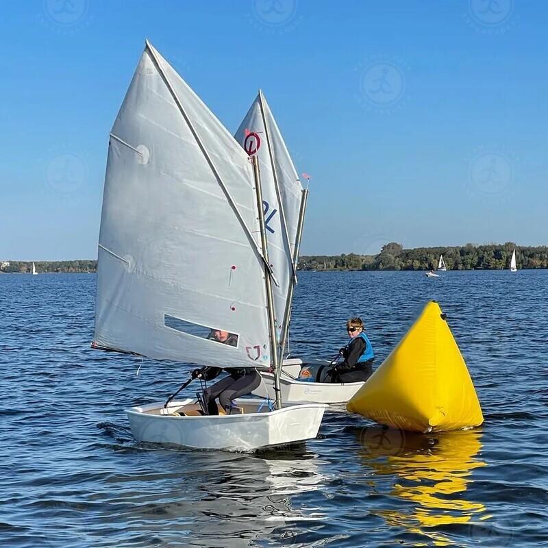 Üçgen Şişme Şamandıra, Yelken, Yüzme, Triathlon Yarış Parkur Şamandırası - 3