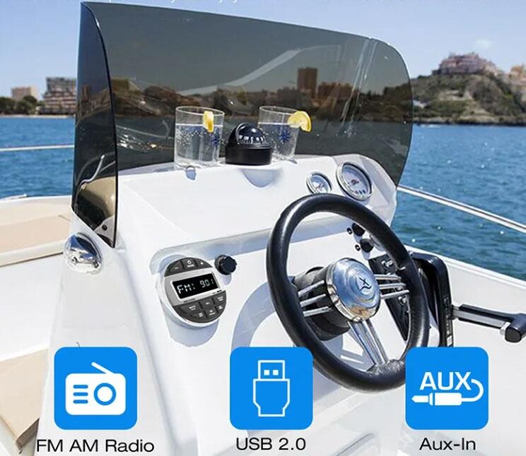 Barka MS-10RV USB Girişli Bluetoothlu Marine Teyp - 4